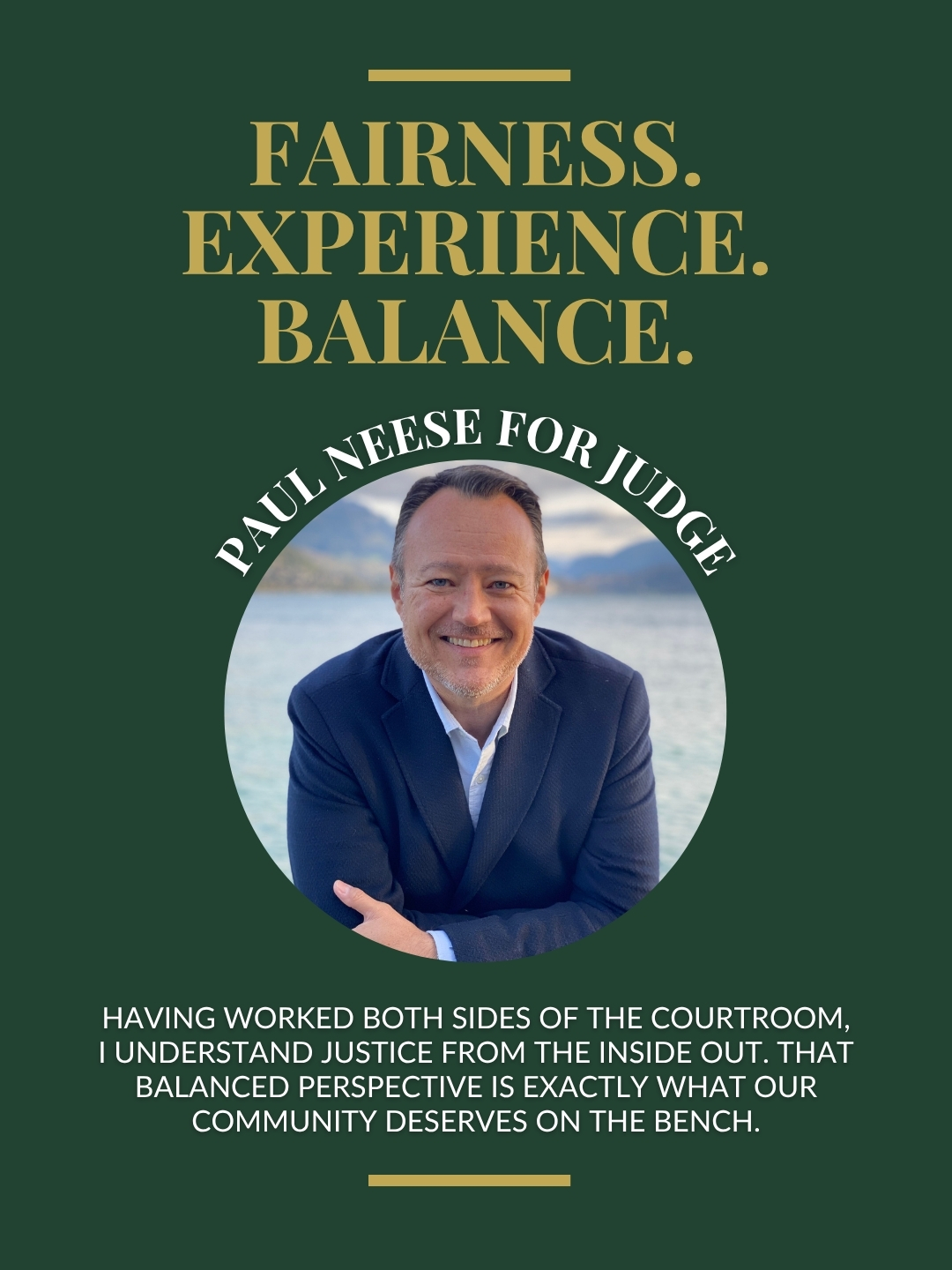 Paul Neese for Judge campaign graphic